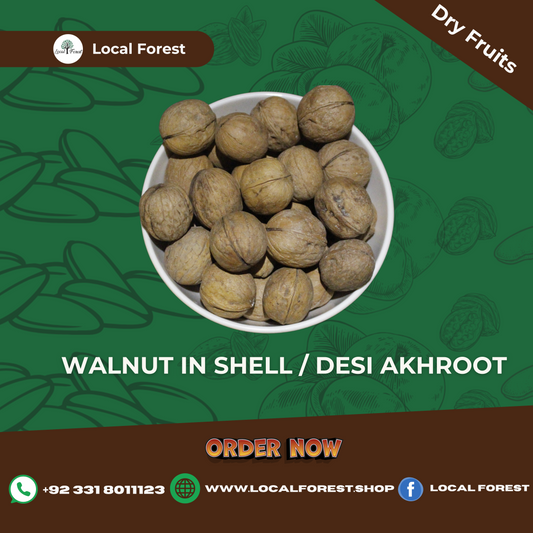 Walnut in Shell/Desi Akhroot - 1kg